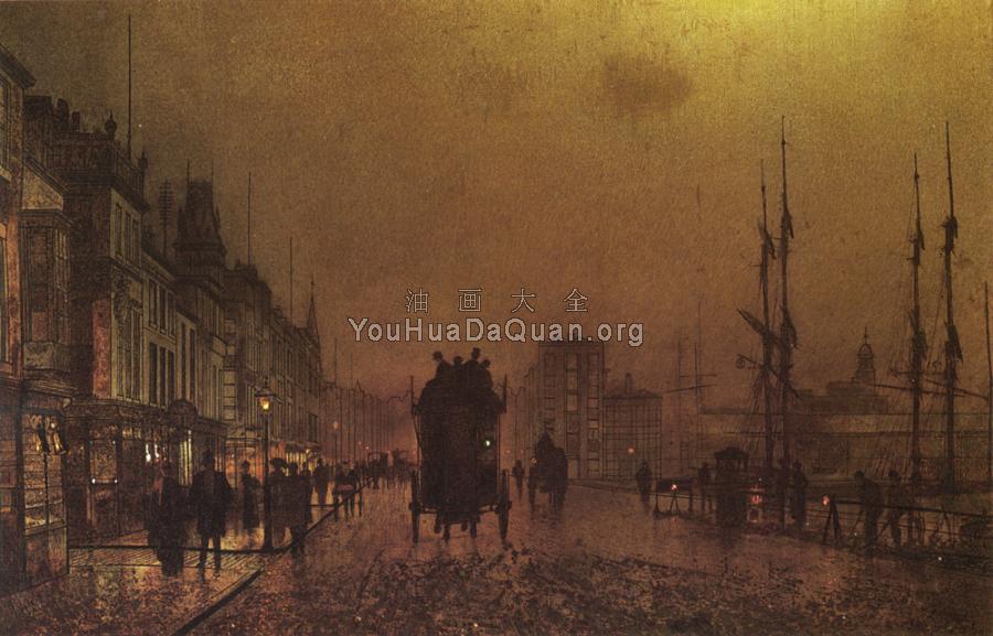 Glasgow Docks - 约翰·阿特金森·格里姆肖
